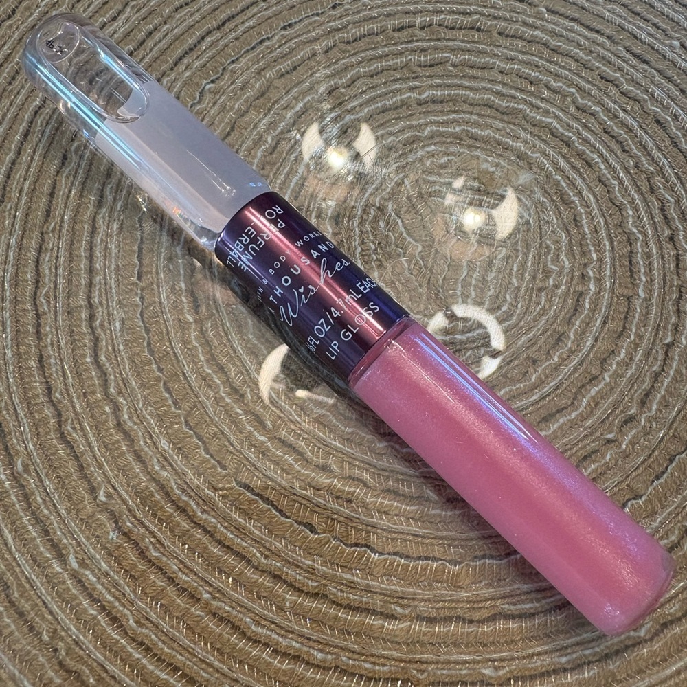 Bath and Body Works A THOUSAND WISHES Perfume Roller Ball & Lip Gloss Combo